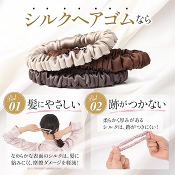 CELINE シルク ヘアゴム 2個セット mo-240324-13-6.jpg